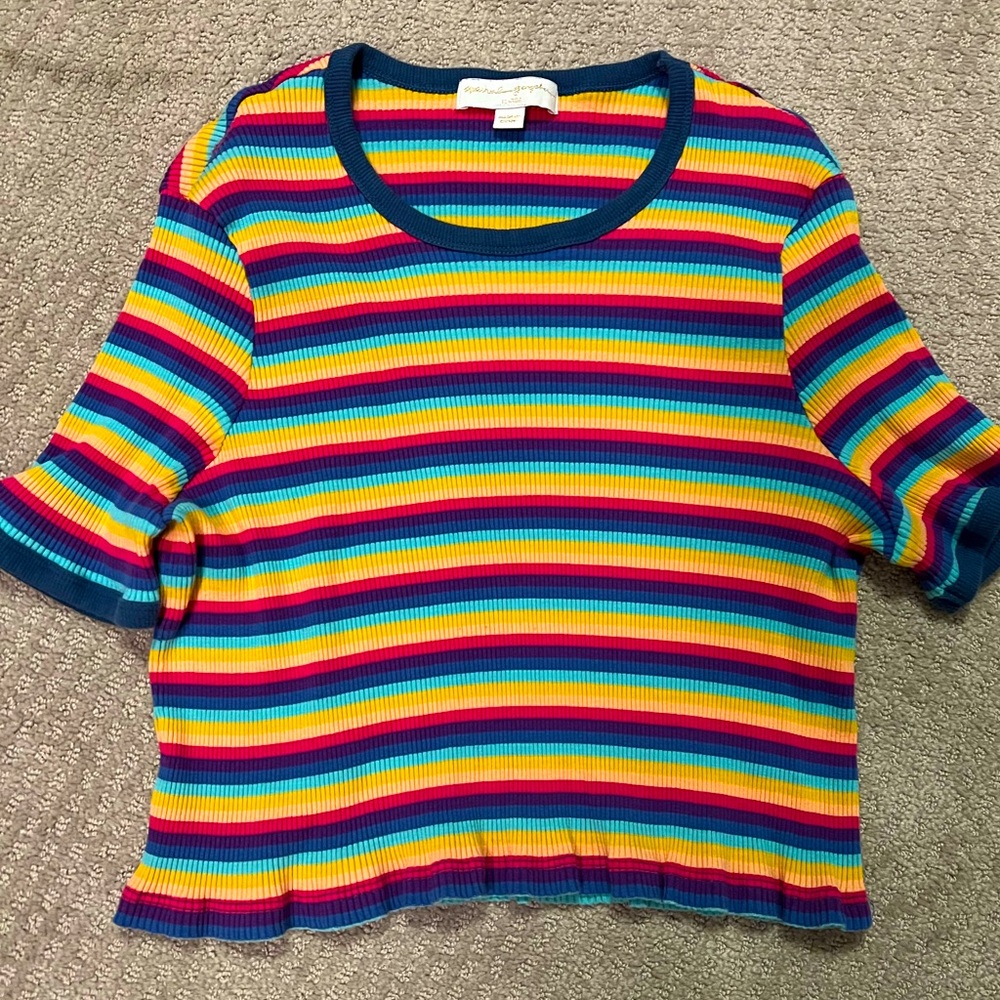 Multi colored rib T shirt - Spiritual Gangster